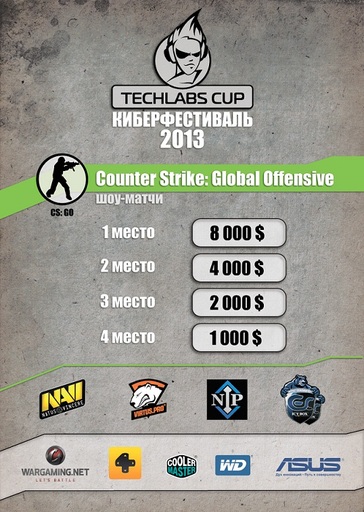 Киберспорт - В России стартует киберфестиваль TECHLABS CUP 2013